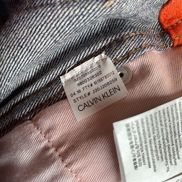 CALVIN KLEIN JEANS | Colour blocked denim cutoff shorts - Picture 7 of 10